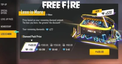 free fire less is more offer bd